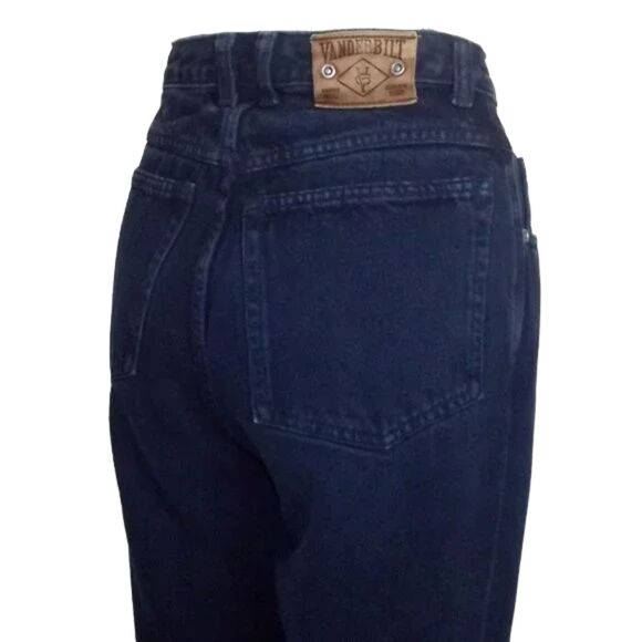 VINTAGE Gloria Vanderbilt Relaxed Jeans, 29 Waist, Dark wash, Pleated, Loose fit - Picture 14 of 14
